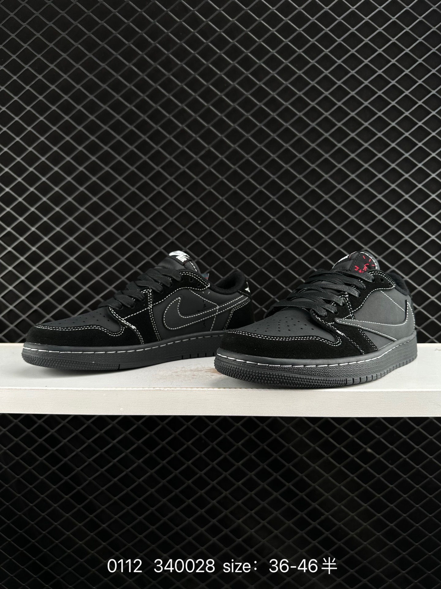 fragment design x Travis Scott x Nike Air Jordan 1 Low OG SP”Black/Green Toe“